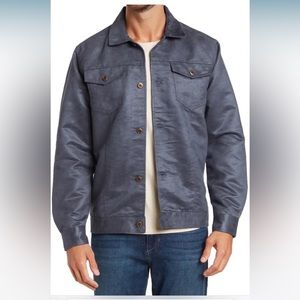 Vintage 1946 NWT Navy micro suede men’s jacket - Large